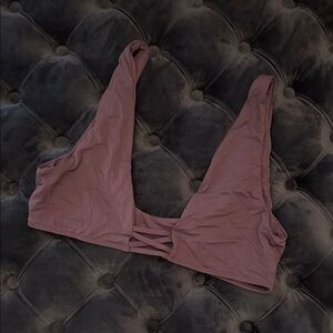 Dippin' Daisy's Dusty Rose Plunge Bikini Top